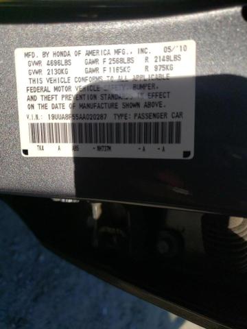 Photo 10 from auction – 2010 ACURA TL with VIN 19UUA8F55AA020287