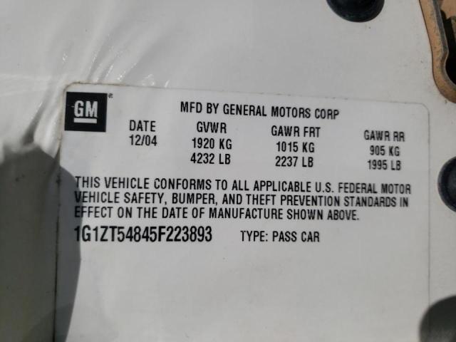 Photo 10 from auction – 2005 CHEVROLET MALIBU LS with VIN 1G1ZT54845F223893