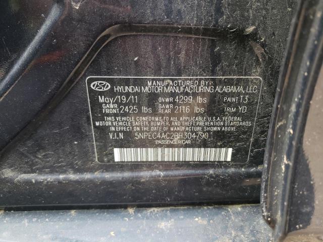 Photo 10 from auction – 2011 HYUNDAI SONATA SE with VIN 5NPEC4AC2BH304790