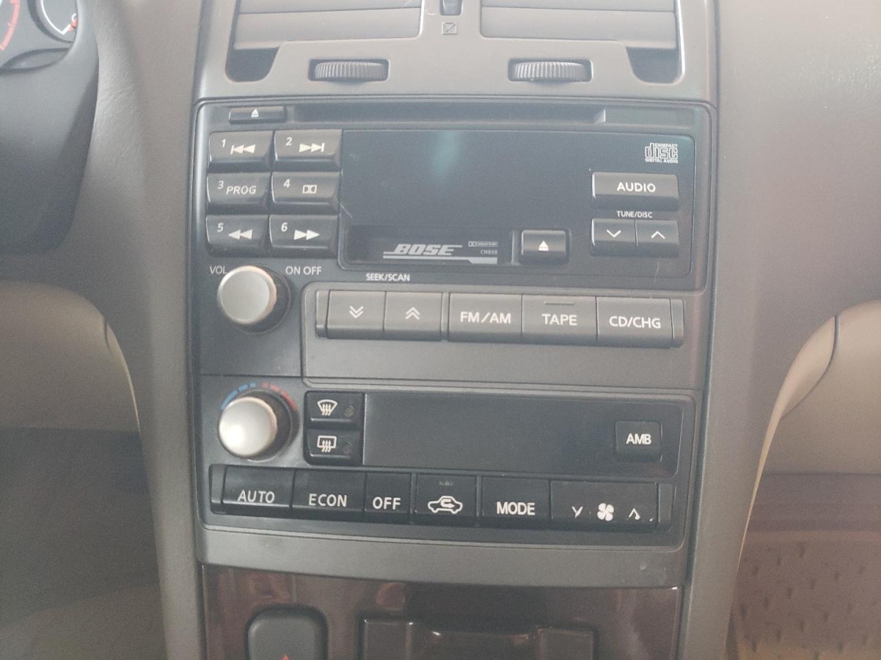 Photo 9 from auction – 2001 NISSAN MAXIMA GXE with VIN JN1CA31A91T305423