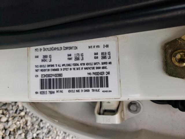 Photo 10 from auction – 2000 CHRYSLER 300M with VIN 2C3HE66G3YH323983