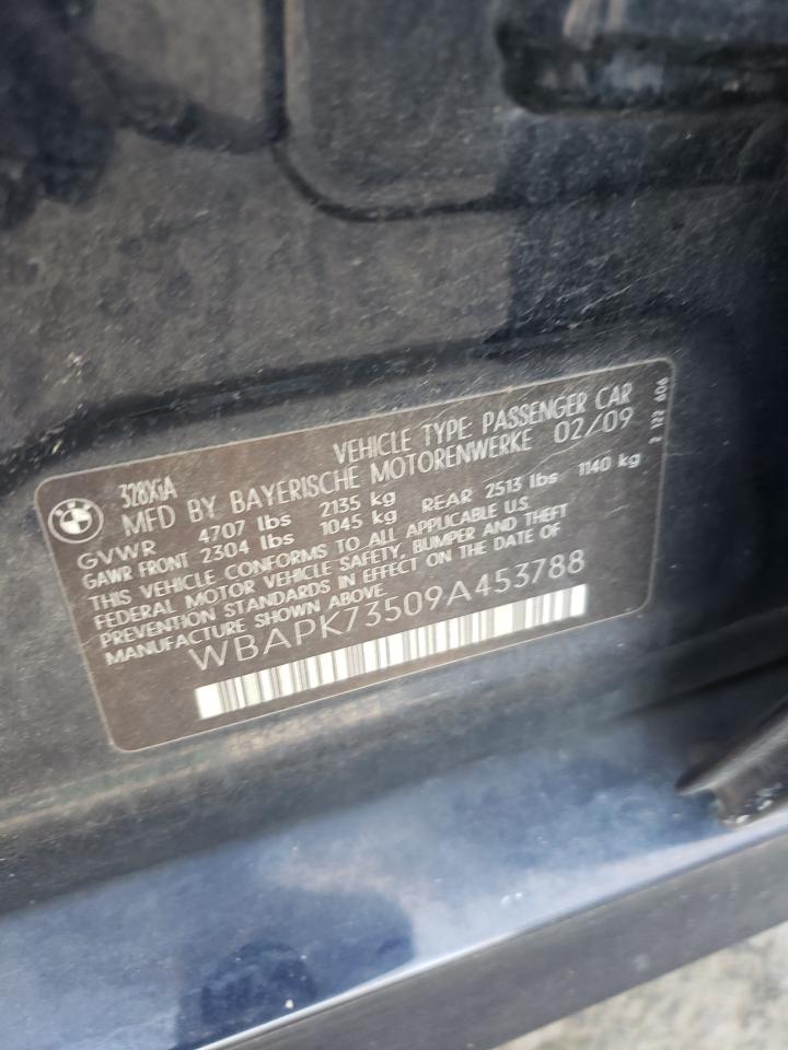 Photo 10 from auction – 2009 BMW 328 XI with VIN WBAPK73509A453788