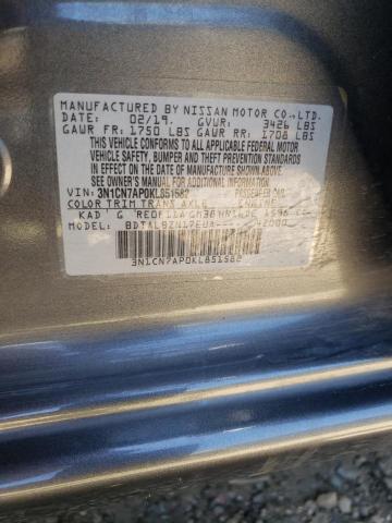 Photo 10 from auction – 2019 NISSAN VERSA S with VIN 3N1CN7AP0KL851582
