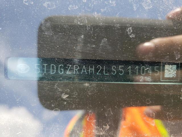 Photo 10 from auction – 2020 TOYOTA HIGHLANDER with VIN 5TDGZRAH2LS511045