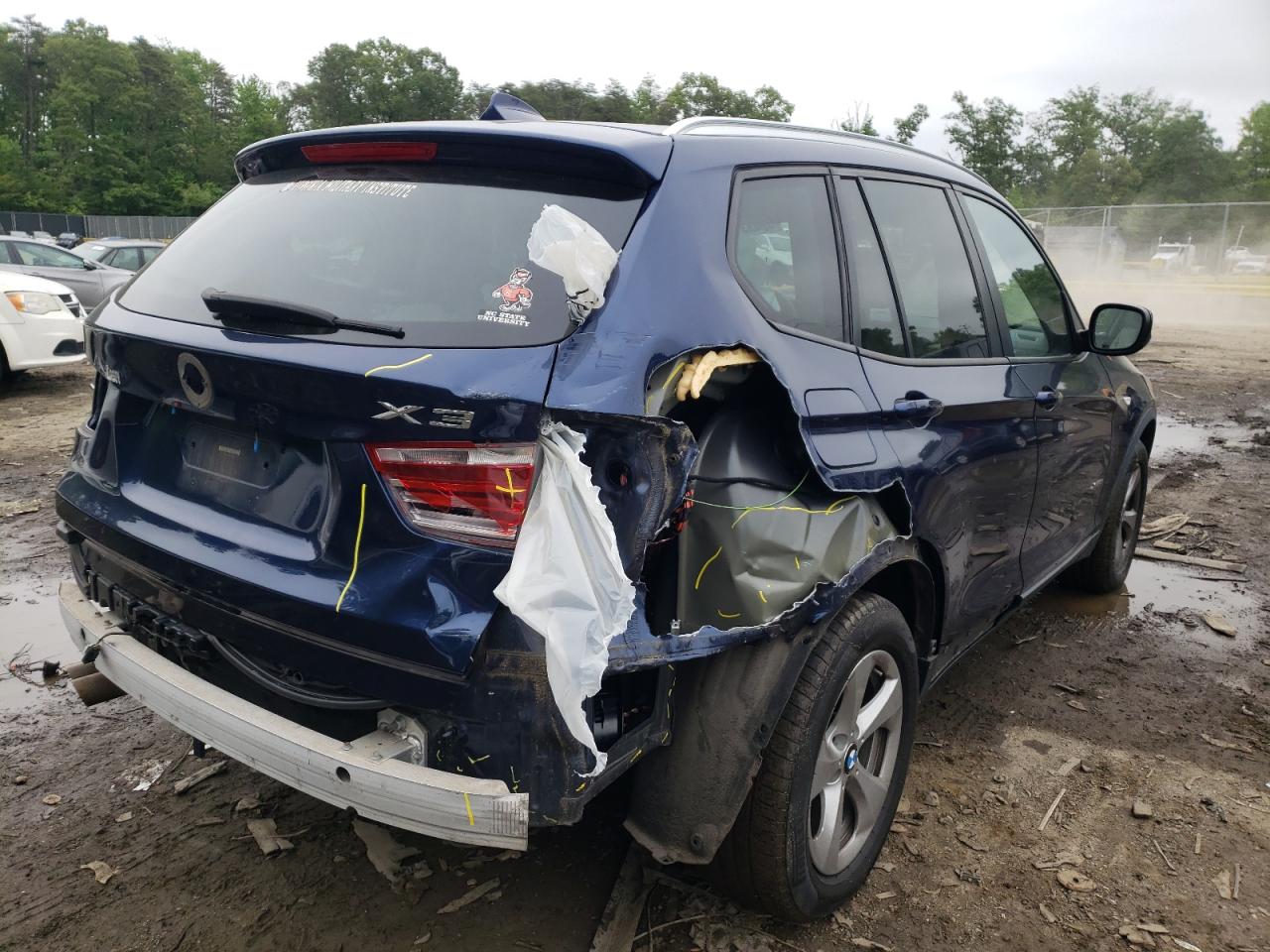 Photo 4 from auction – 2011 BMW X3 XDRIVE2 with VIN 5UXWX5C58BLW14319
