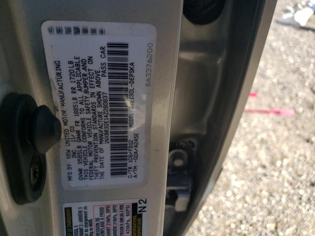 Photo 10 from auction – 2004 TOYOTA COROLLA with VIN 1NXBR32E14Z280837