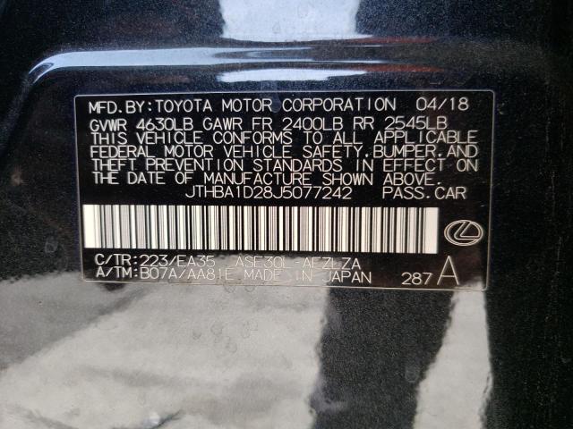 Photo 10 from auction – 2018 LEXUS IS 300 with VIN JTHBA1D28J5077242