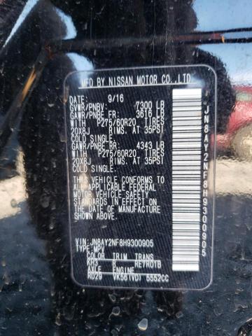 Photo 10 from auction – 2017 NISSAN ARMADA PLA with VIN JN8AY2NF8H9300905