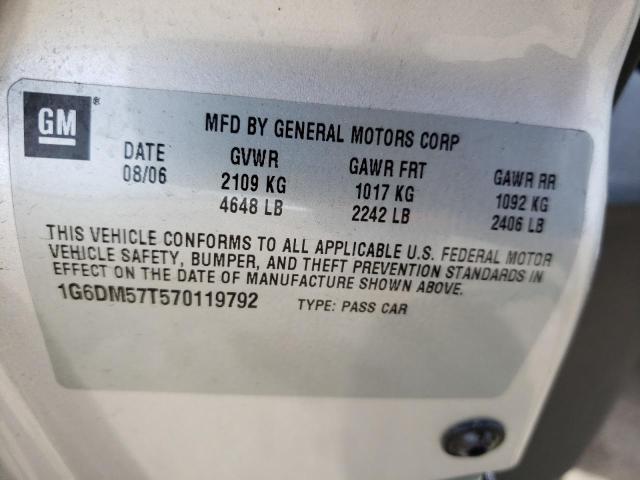 Photo 10 from auction – 2007 CADILLAC CTS with VIN 1G6DM57T570119792