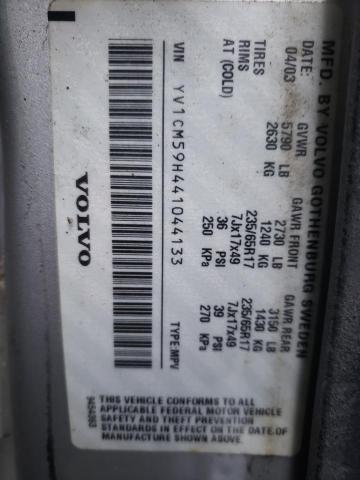 VOLVO XC90 2004 with VIN YV1CM59H441044133 - Photo from auction