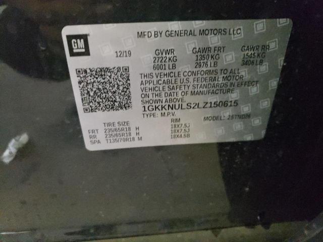 Photo 10 from auction – 2020 GMC ACADIA SLT with VIN 1GKKNULS2LZ150615