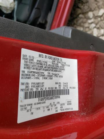 Photo 10 from auction – 2010 FORD FOCUS SE with VIN 1FAHP3FN5AW270994