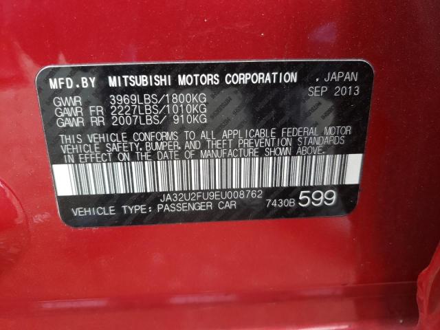 Photo 10 from auction – 2014 MITSUBISHI LANCER ES/ with VIN JA32U2FU9EU008762