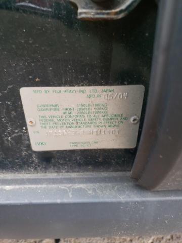 Photo 10 from auction – 2005 SUBARU FORESTER 2 with VIN JF1SG63685H711404