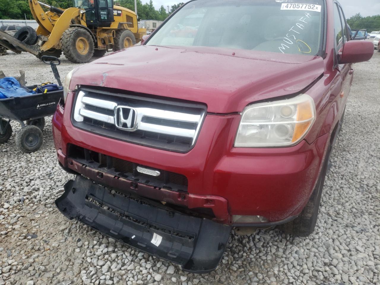 Photo 9 from auction – 2006 HONDA PILOT EX with VIN 5FNYF28766B044738