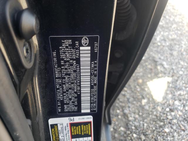Photo 10 from auction – 2013 TOYOTA CAMRY L with VIN 4T1BF1FK5DU226647