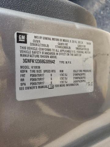 CHEVROLET AVALANCHE 2008 with VIN 3GNFK12368G309942 - Photo from auction