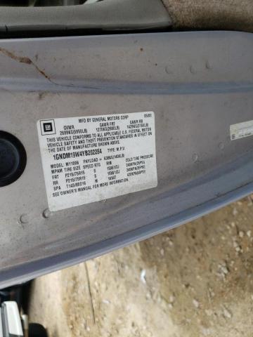 Photo 10 from auction – 2000 CHEVROLET ASTRO with VIN 1GNDM19W4YB202284