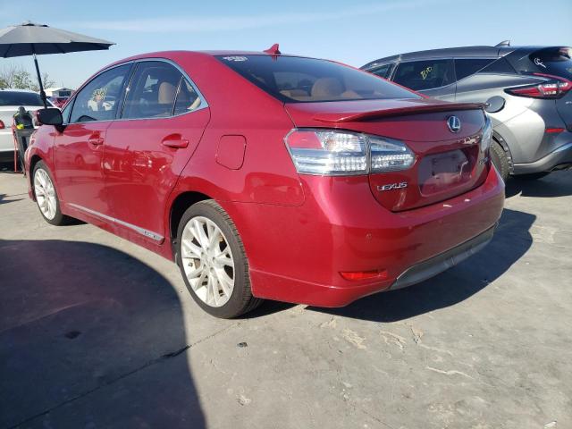 Photo 3 from auction – 2010 LEXUS HS 250H with VIN JTHBB1BA2A2020754