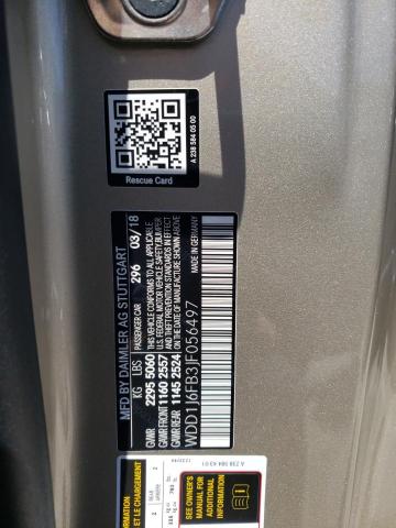 Photo 10 from auction – 2018 MERCEDES-BENZ E 400 with VIN WDD1J6FB3JF056497