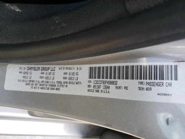 Photo 10 from auction – 2015 CHRYSLER 200 LX with VIN 1C3CCCFB3FN588832