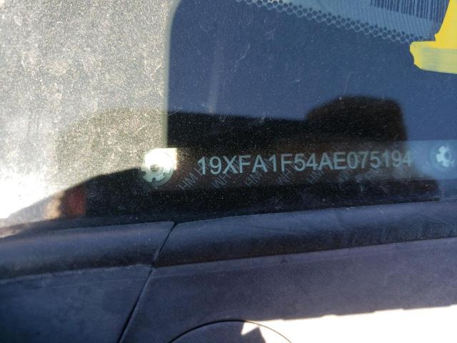 Photo 10 from auction – 2010 HONDA CIVIC LX with VIN 19XFA1F54AE075194