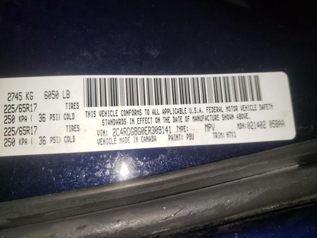 Photo 10 from auction – 2014 DODGE GRAND CARA with VIN 2C4RDGBG0ER309141