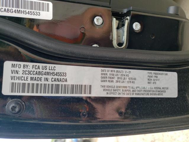 Photo 10 from auction – 2021 CHRYSLER 300 S with VIN 2C3CCABG4MH545533
