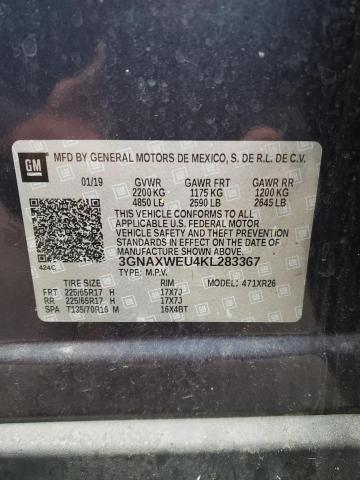 Photo 10 from auction – 2019 CHEVROLET EQUINOX LT with VIN 3GNAXWEU4KL283367