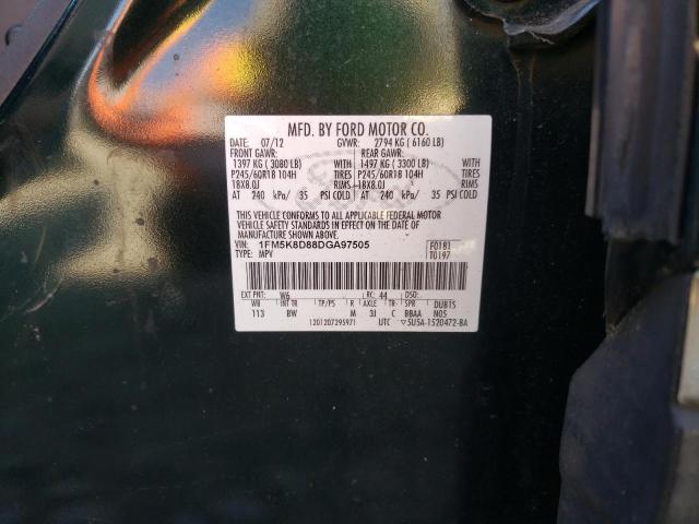 Photo 10 from auction – 2013 FORD EXPLORER X with VIN 1FM5K8D88DGA97505