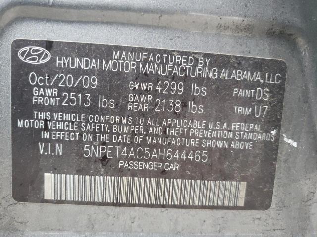 Photo 10 from auction – 2010 HYUNDAI SONATA with VIN 5NPET4AC5AH644465