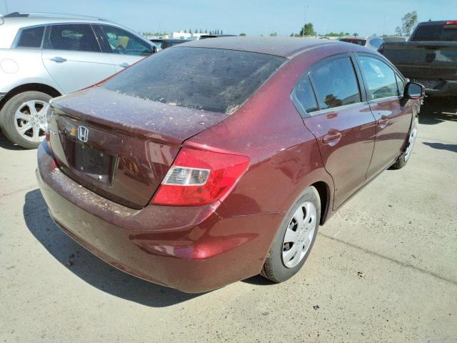 Photo 4 from auction – 2012 HONDA CIVIC LX with VIN 19XFB2F59CE384407