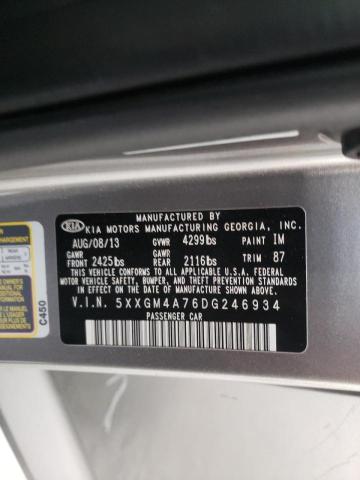 Photo 10 from auction – 2013 KIA OPTIMA LX with VIN 5XXGM4A76DG246934