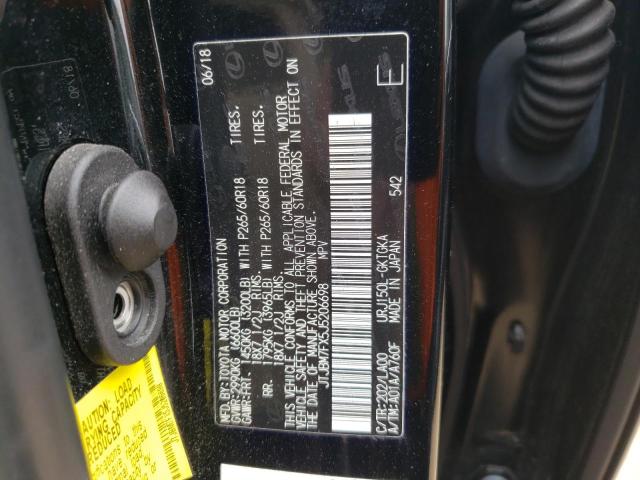 Photo 10 from auction – 2018 LEXUS GX 460 with VIN JTJBM7FX5J5206698