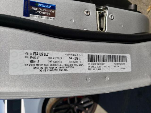 Photo 10 from auction – 2019 DODGE CHARGER SR with VIN 2C3CDXL95KH647002