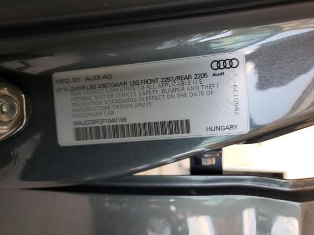 Photo 10 from auction – 2015 AUDI A3 PREMIUM with VIN WAUCCGFF2F1040198