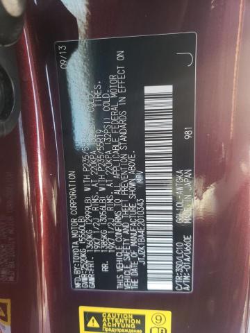 Photo 10 from auction – 2014 LEXUS RX 350 with VIN JTJZK1BA4E2010343