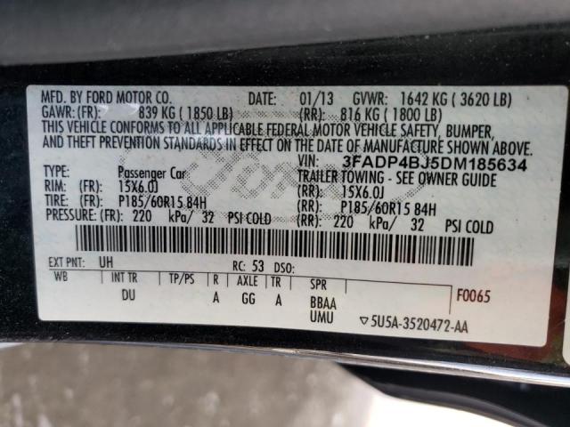 Photo 10 from auction – 2013 FORD FIESTA SE with VIN 3FADP4BJ5DM185634