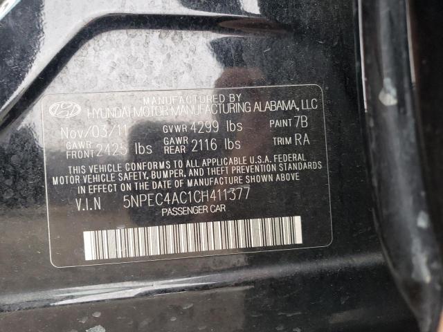 صورة رقم 10 من المزاد - 2012 HYUNDAI SONATA SE مع VIN 5NPEC4AC1CH411377