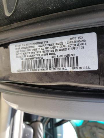 Photo 10 from auction – 2003 SUBARU LEGACY OUT with VIN 4S3BH686937638255