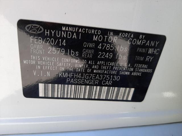 Photo 10 from auction – 2014 HYUNDAI AZERA GLS with VIN KMHFH4JG7EA375130