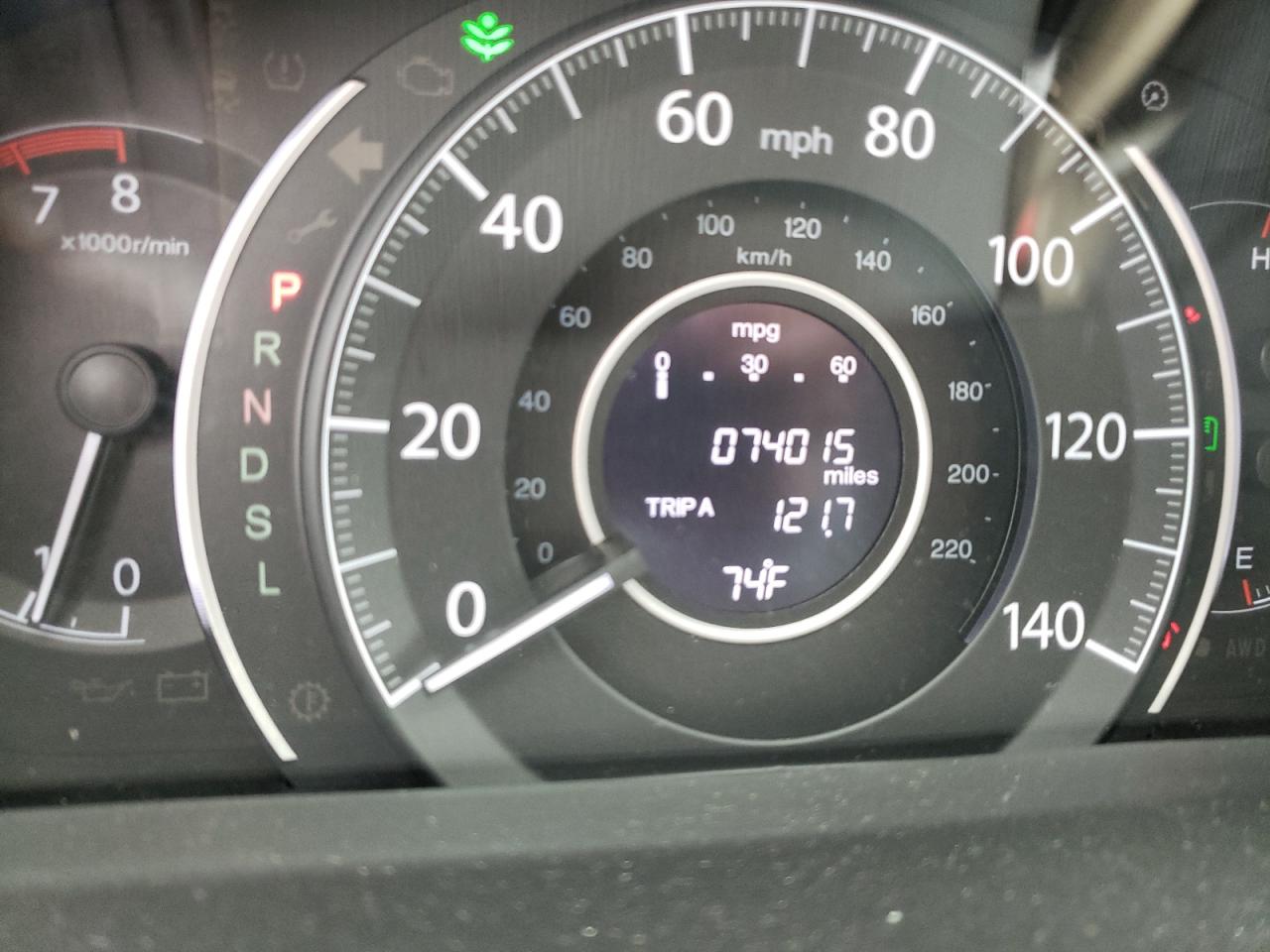 Photo 8 from auction – 2015 HONDA CR-V EXL with VIN 5J6RM4H7XFL109121