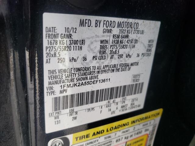 Photo 10 from auction – 2013 FORD EXPEDITION with VIN 1FMJK2A55DEF13611