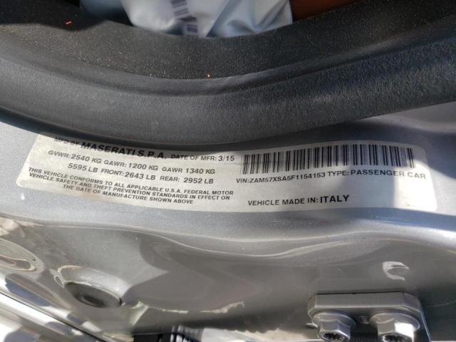 Photo 10 from auction – 2015 MASERATI GHIBLI with VIN ZAM57XSA5F1154153