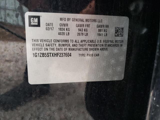 Photo 10 from auction – 2017 CHEVROLET MALIBU LS with VIN 1G1ZB5STXHF237604