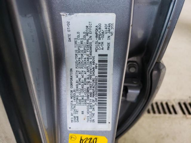 LEXUS RX 300 2002 with VIN JTJHF10U220288923 - Photo from auction