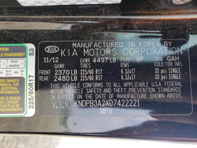 Photo 10 from auction – 2013 KIA SPORTAGE B with VIN KNDPB3A2XD7422221