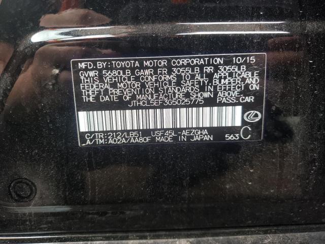 LEXUS LS 460 2016 with VIN JTHCL5EF3G5025775 - Photo from auction
