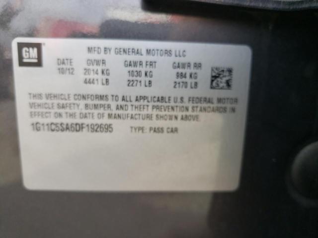 Photo 10 from auction – 2013 CHEVROLET MALIBU 1LT with VIN 1G11C5SA6DF192695
