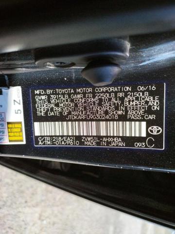 Photo 10 from auction – 2016 TOYOTA PRIUS with VIN JTDKARFU9G3024018